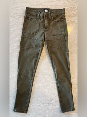 BDG Olive Green Moto-Style Skinny Jeans - Women sz 25